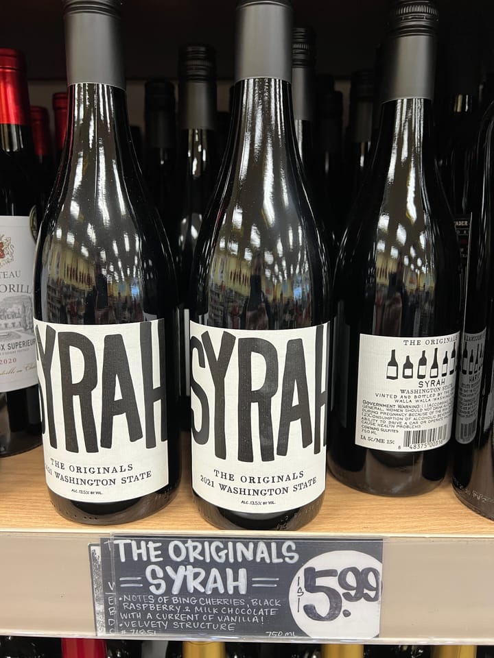 The Originals Syrah - Trader Joes